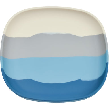 GRECH & CO. Suction Silicone Plate | Color Splash Collection Tableware Desert Teal Ombre