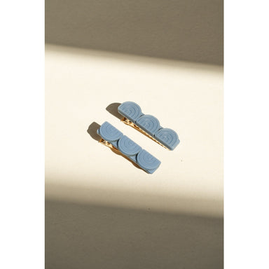 GRECH & CO. Tri Rainbow Bar | Hair Clips Set of 2 Hair clips Sky Blue